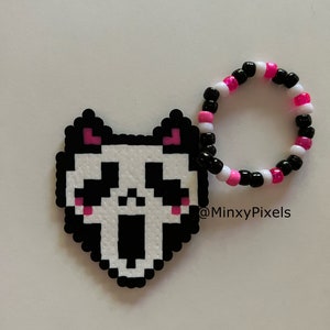 Adorable Black Cat Perler Bead Earrings