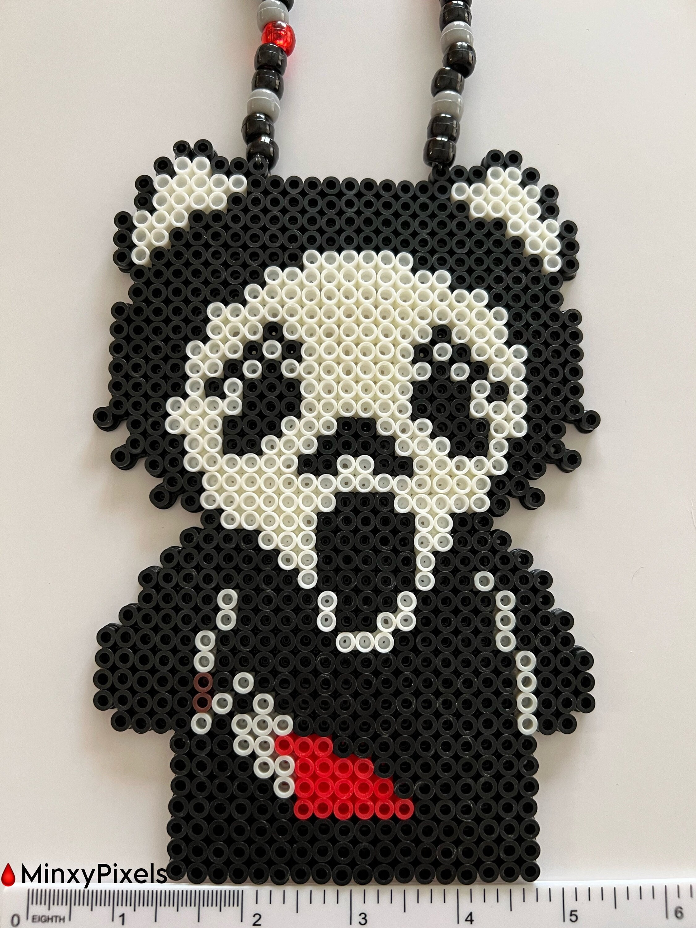 Kawaii Cat 8bit Pixel Perler Beads Art, Can Be Fridge Magnet