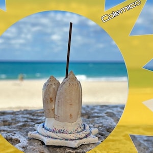 Coastal Wedding Decor Tropical Shell Incense Stick Holder Cute Metallic Gifts for Mother's Day