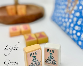 Mahjong Gioco Da Tavolo Mah Jongg Jong Mahjong 10 Joker Stickers Dragon - Set #807 ** Free Shipping Mahjong Rummy Game - Foto 3