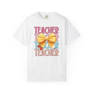 Teacher Unisex Garment-Dyed T-shirt, Educator Gift, Teaching Appreciation, School Shirt, Inspirational Tee, Back to School, Pencil T-Shirt