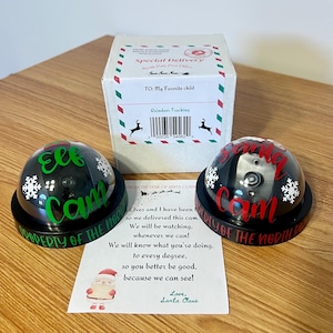 Cámara de Papá Noel, Cámara de Elfo, CON PERSONALIZACIÓN Cámara de vigilancia, Cámara espía de Papá Noel, Cámara navideña, Cámara de seguridad de Papá Noel