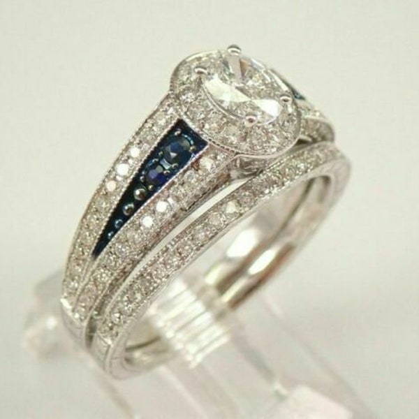 Antique Diamond Wedding Sets Etsy