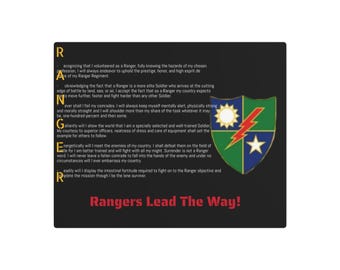 Large 18 Inch 75th Ranger Crest Wall Insignia - Etsy