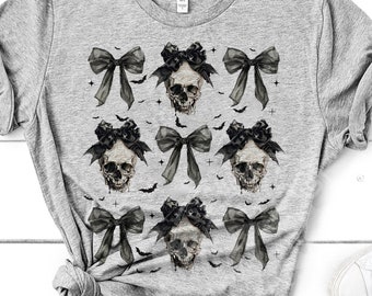 Coquette Bow Skull Png, Messy Bun Skull Png, Skull Girl Png, Skeleton Bow Png, Spooky Vibes Png, Creepy Halloween Png