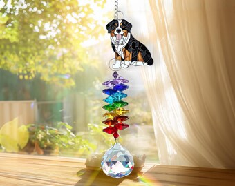 Customized Pet Rainbow Bridge, Personalized Dog Crystal Suncatcher, Pet Memorial Gift, Dog Remembrance Gift, Pet Window Hangings