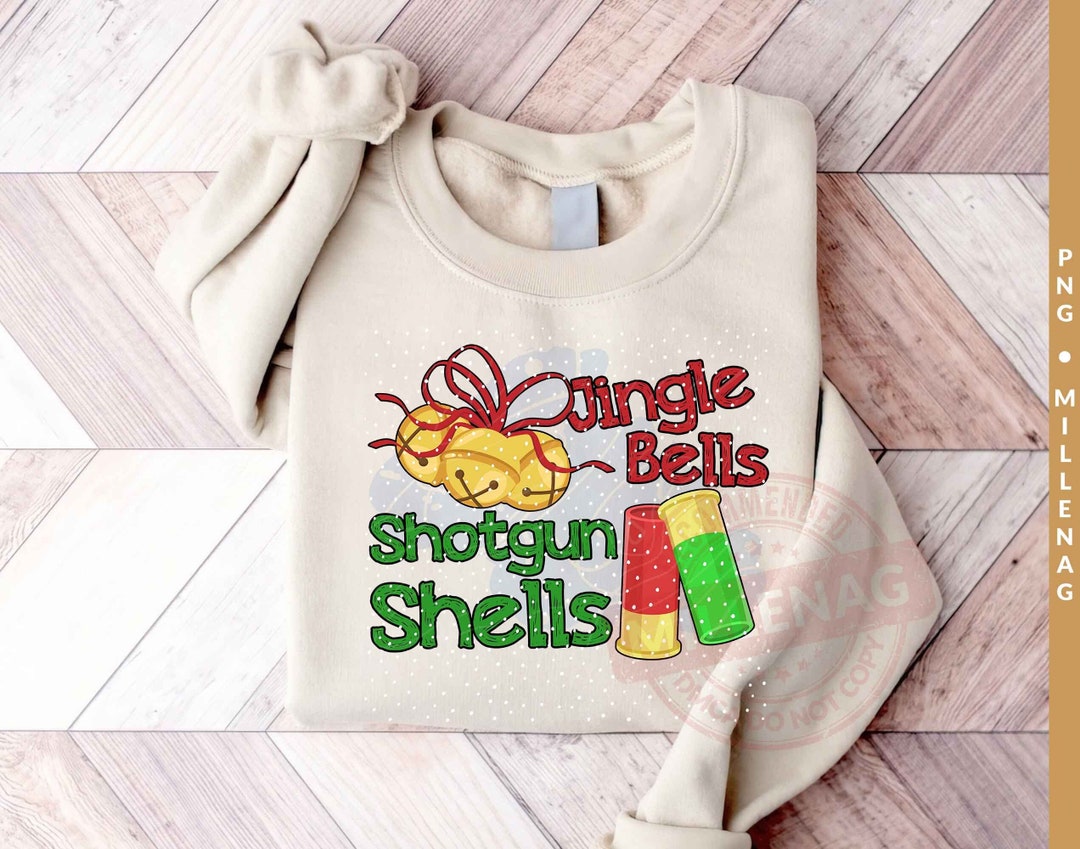 Jingle Bells Shotgun Shells Png Christmas Bell Png Vintage Etsy