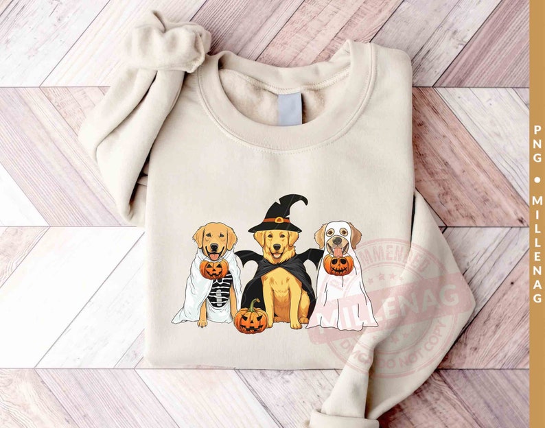 Golden Retriever Ghost Dogs PNG, Halloween Dog Png, Ghost Dog Png ...