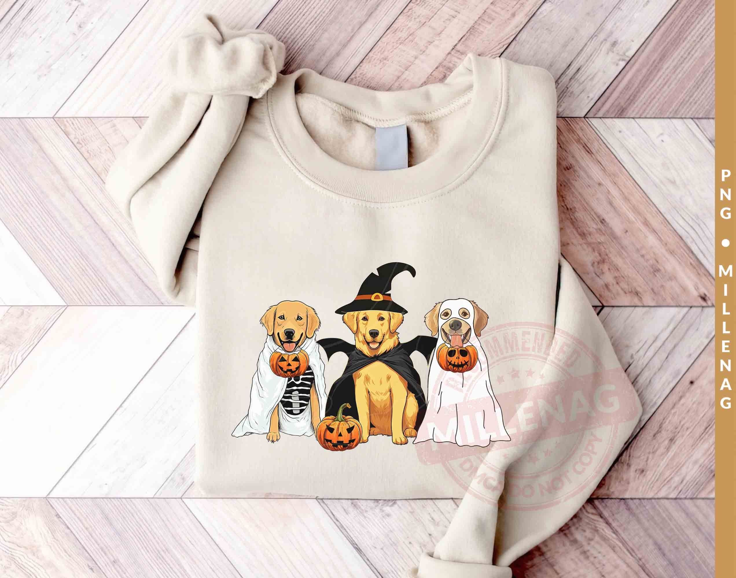 Golden Retriever Ghost Dogs PNG, Halloween Dog Png, Ghost Dog Png ...