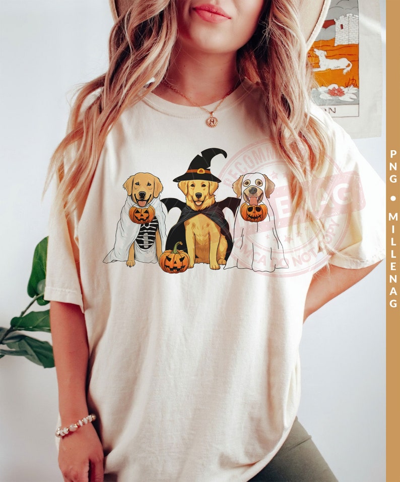 Golden Retriever Ghost Dogs PNG, Halloween Dog Png, Ghost Dog Png ...
