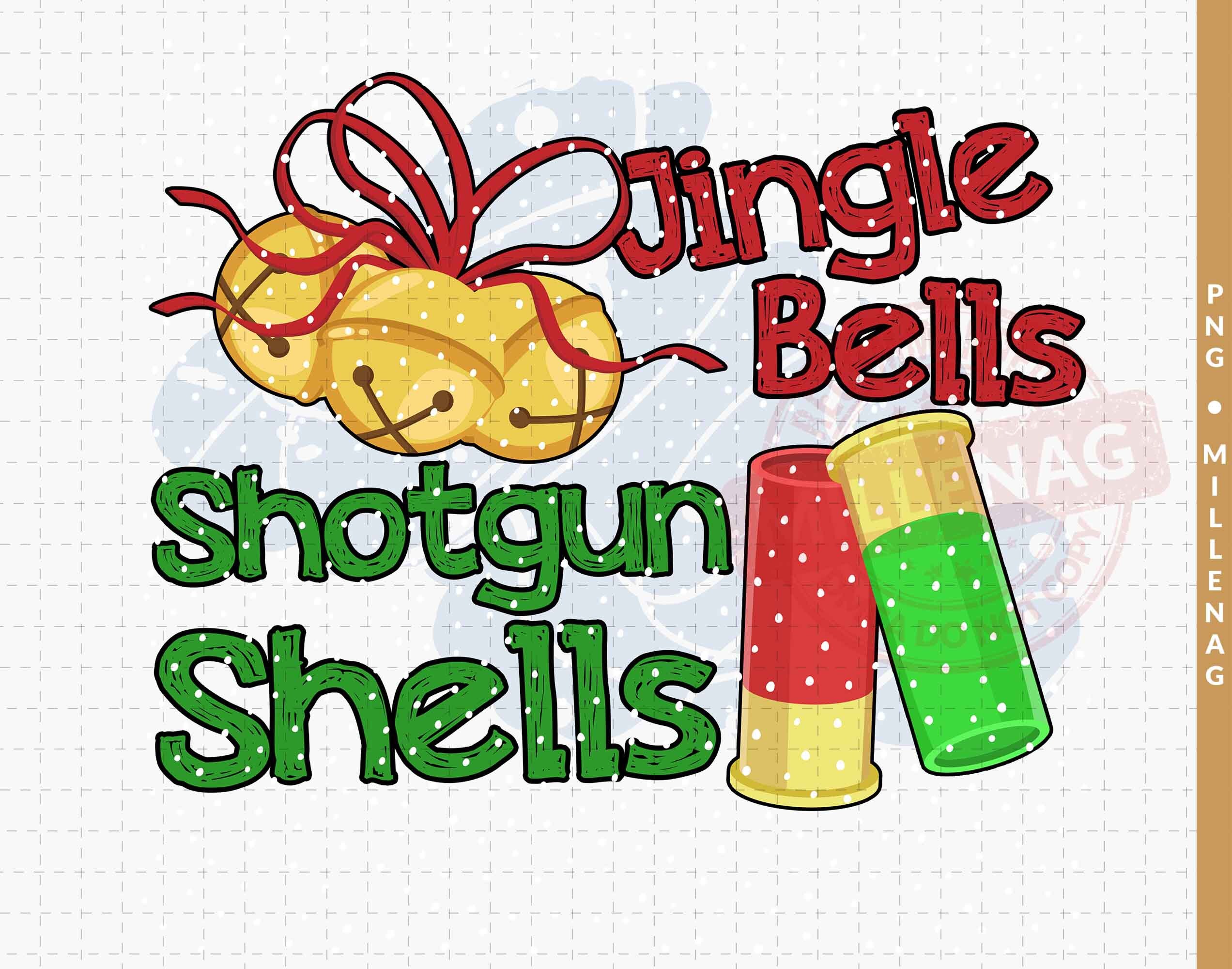 Jingle Bells Shotgun Shells Png Christmas Bell Png Vintage Etsy