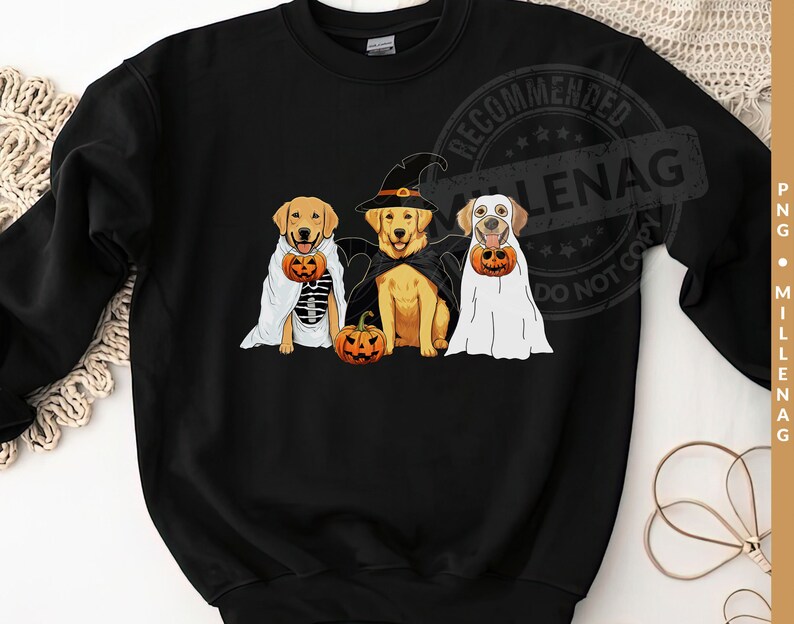 Golden Retriever Ghost Dogs PNG, Halloween Dog Png, Ghost Dog Png ...