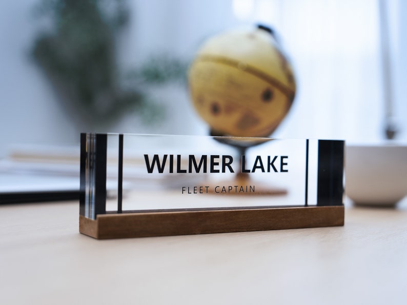 Customized office decor gifts, Executive acrylic desk plaque birthday gift for men, Anniversary gift for husband image 6