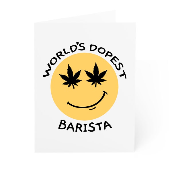 Barista Thank You Card Etsy