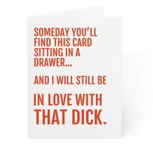 Naughty Birthday Card for Him, Funny Inappropriate Valentines Card, Adult Anniversary Card for Husband Boyfriend, Cheeky Humor Lovers Card