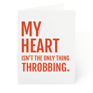Dirty Naughty Card for Her Him, Funny Inappropriate Valentines Card, Adult Anniversary Card for Wife Girlfriend, Cheeky Humor Lovers Card