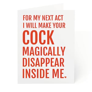 Kinky Dirty Naughty Card Lui, Carta di San Valentino inappropriata divertente, Carta Anniversario Adulto per Fidanzato Marito, Carta Amanti dell&#39;Umorismo Sfacciato