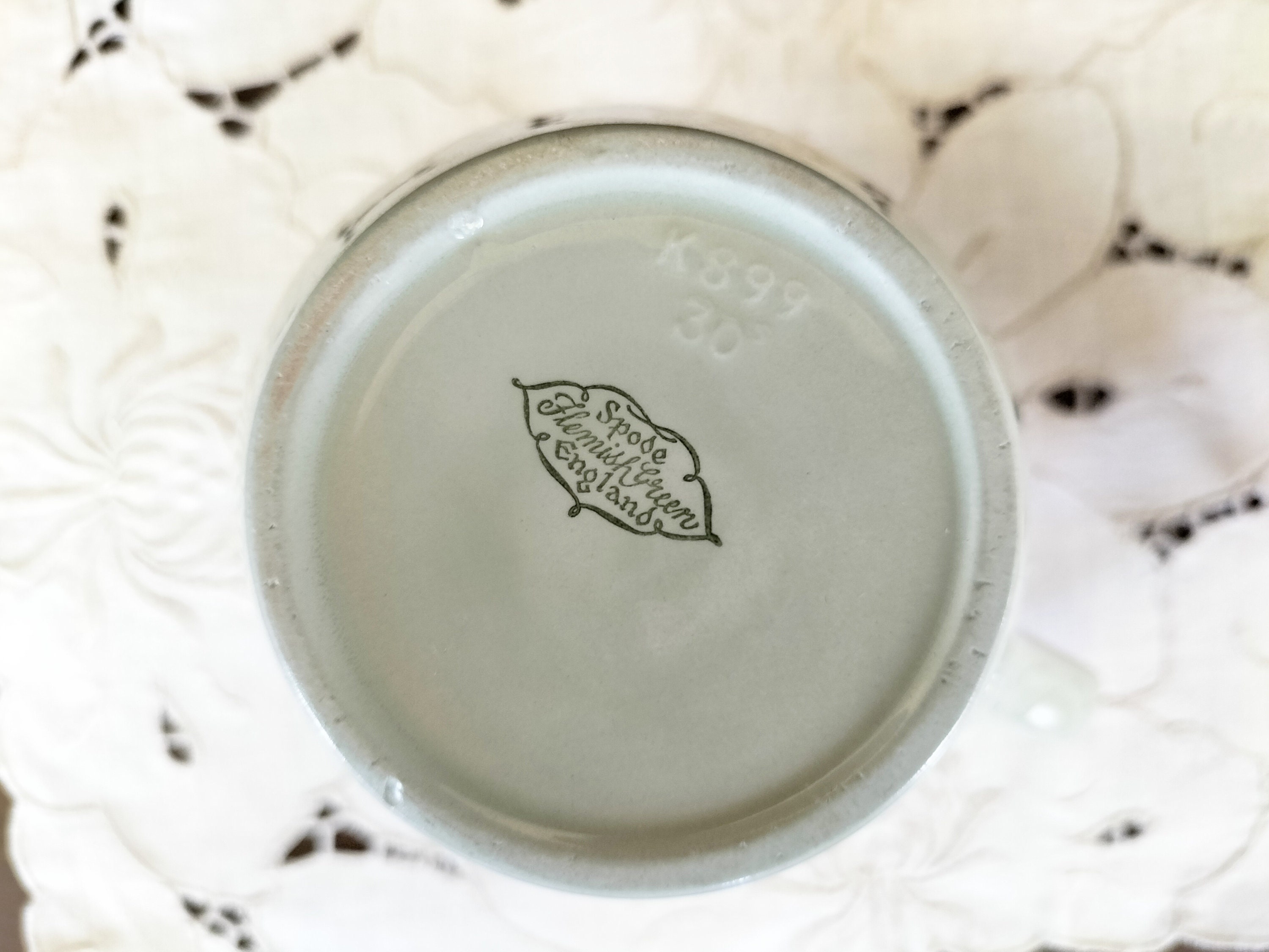 Vintage Spode Flemish Green Jug Made in England - Etsy