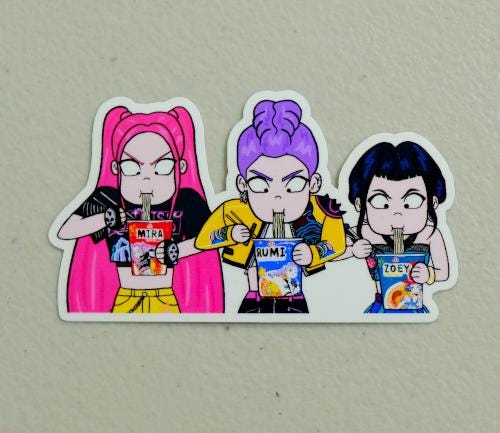 HUNTRIX ラーメン KPop デーモンハンター ビニールステッカー - Etsy 日本