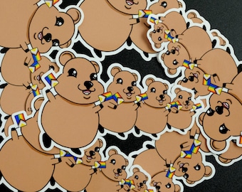 Quokka Pride Vinyl Sticker