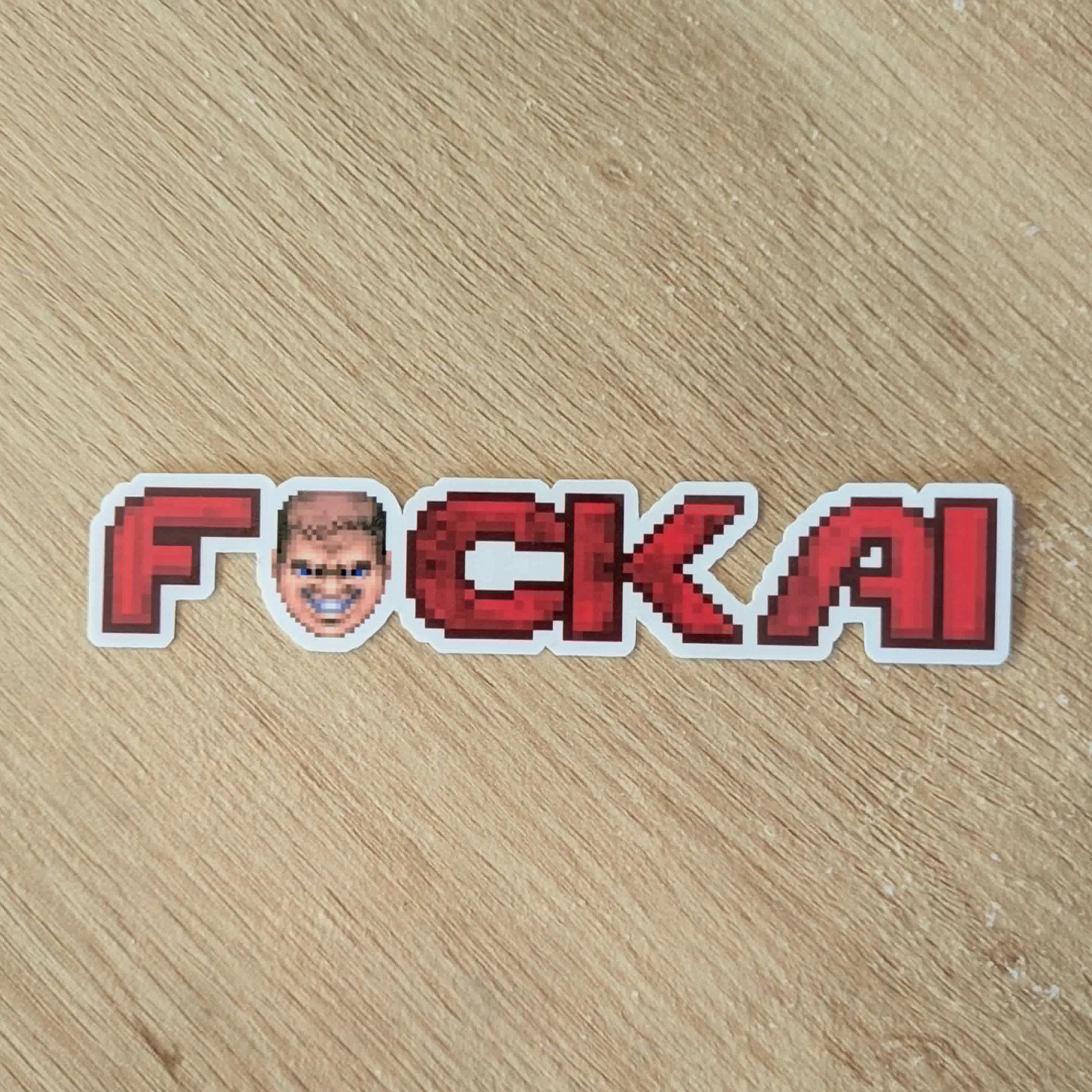 DOOM F AI Vinyl Sticker - Etsy