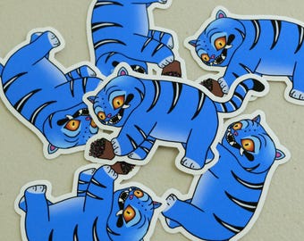 Derpy Tiger KPop Demon Hunters Vinyl Sticker