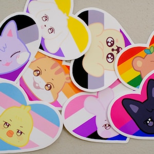 ANITEEZ Pride Flag Vinyl Stickers