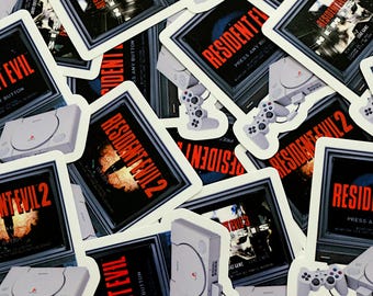Resident Evil Classics PS1 Vinyl Stickers
