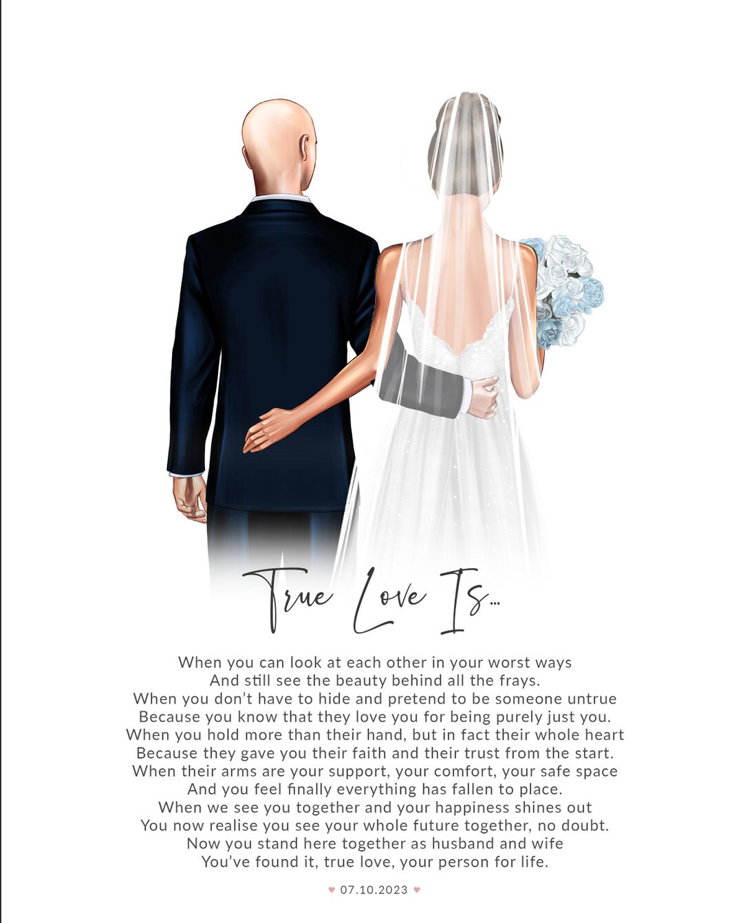 Bride Groom Wedding Poem PRINT, Gifts for Bride, Wedding Gifts ...