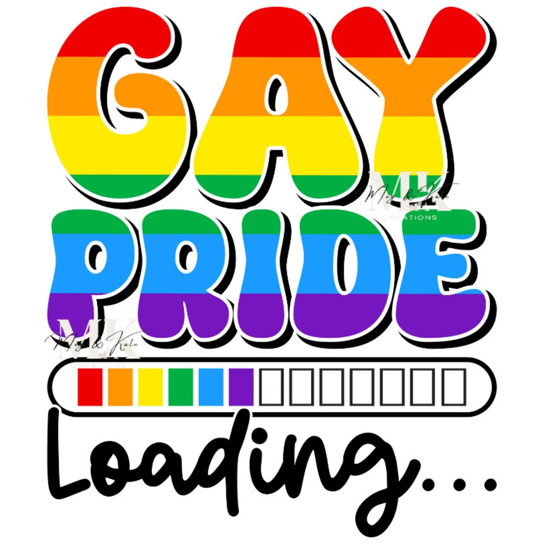 Gay Pride Loading Dtf Transfer - Etsy
