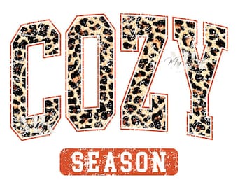 Cheetah Cozy Season Dtf Transfer