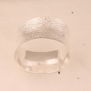 Solid 925 Sterling Sliver Cuff Bracelet for woman, perfect gift. Wide Bracelet for your Jewelry Collection, Wide cuff bangle bracelet