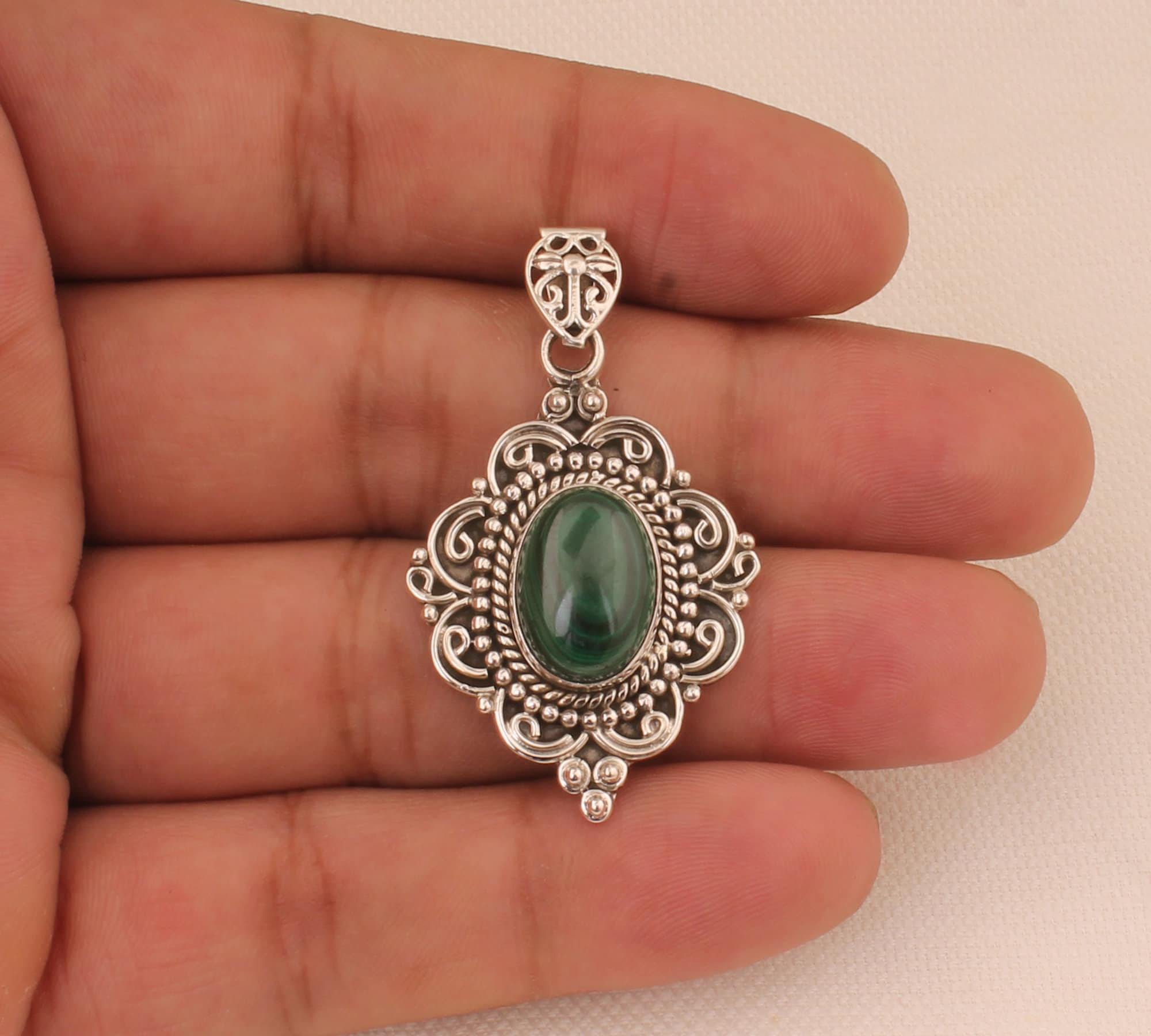 スワロフスキー✳️廃盤 boali antique green シルバー925