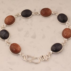 Sunstone Solid 925 Sterling Silver Bracelet, Gemstone Bracelet For Women, Handmade Bracelet, Silver Bracelet, Sunstone Jewelry