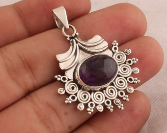 Jeweloporium Collana in argento con occhio di tigre marrone, ciondolo