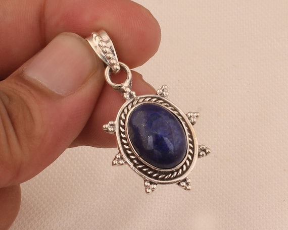 Jeweloporium Collana Boho In Argento 925 Fatto A Mano Con Pietre Di Luna, Lapislazzuli, Onice E Granato