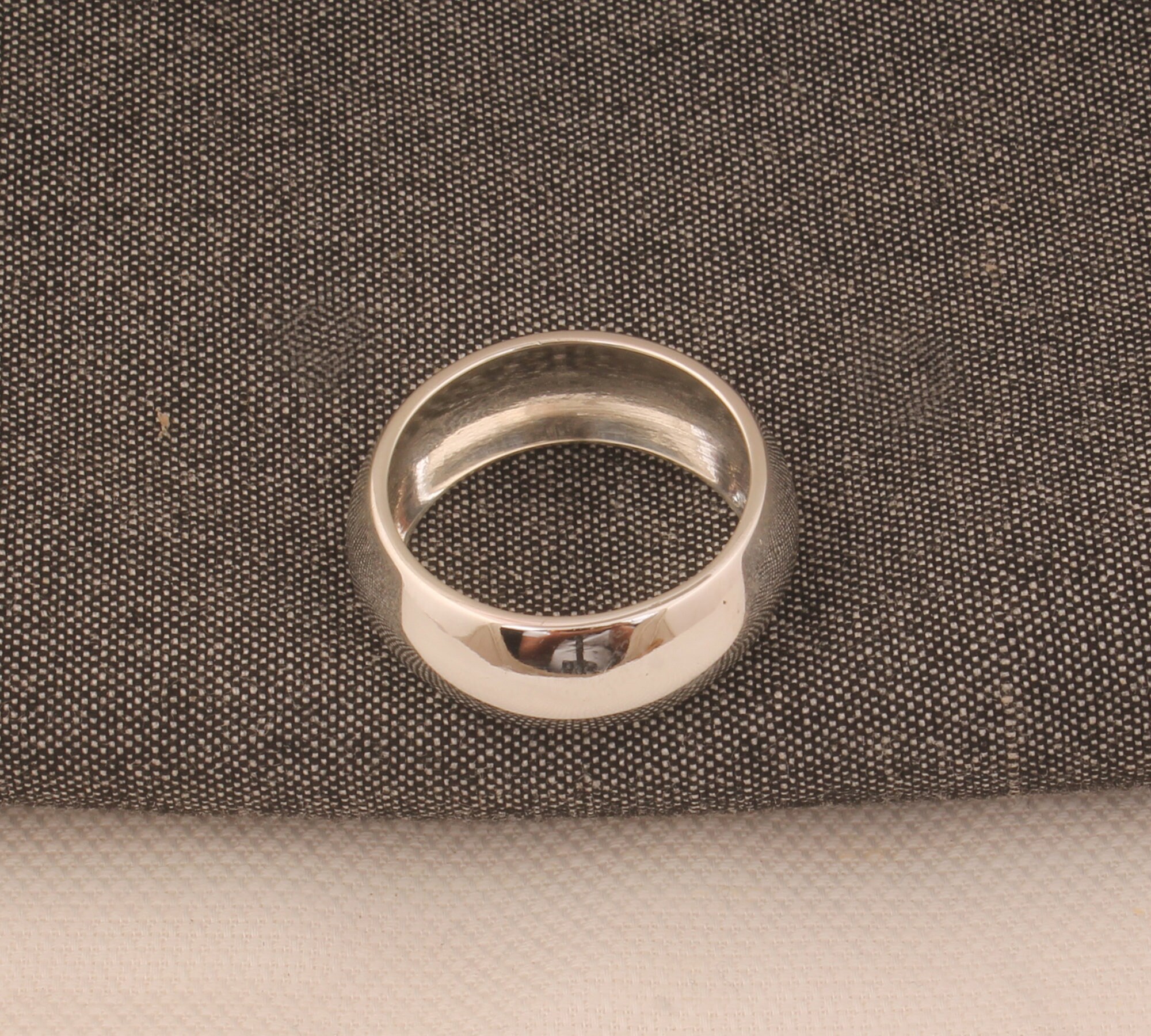 Handmade Simple Band Ring Boho Smooth Plain Sterling Silver