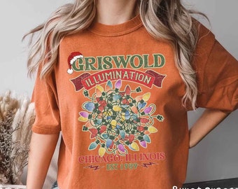 Griswold Illumination Comfort Colors Sweatshirt, Griswold Christmas Shirt, Christmas Vacation Sweatshirt, Christmas Shirt, Christmas Gift
