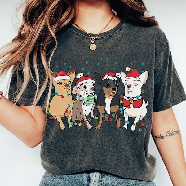 Chihuahua Christmas Sweatshirt, Christmas Dog Shirt, Chihuahua Shirt, Chihuahua Mom Sweatshirt, Chihuahua Lover Shirt, Christmas Gift