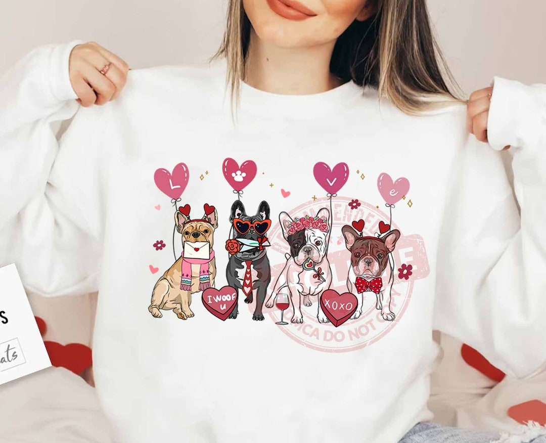 Claire & Charlie Boys Blue Striped Shirt - Dog with Valentine Heart main image 1