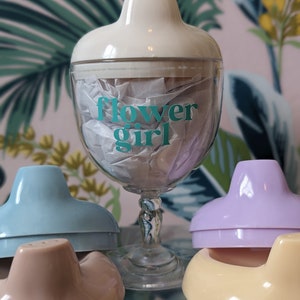 Flower Girl -  Sippy Wine Cup - Get Bridal Shower Ready!