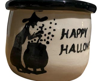Witch Bat Cauldron,gothic bowl ,Halloween cauldron