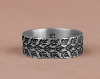 Verlobungsring Silber Ehering, einzigartiger Ehering, antiker Stil Ehering, Streetwear Ring für Mutter, klassischer Bandring für Männer
