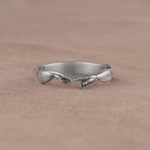 Adjustable Creation of Adam Ring - Book of Genesis Ring, Michelangelo Ring, Promise Ring, Renaissance Art, Religious Jewelry, Artistic Ring