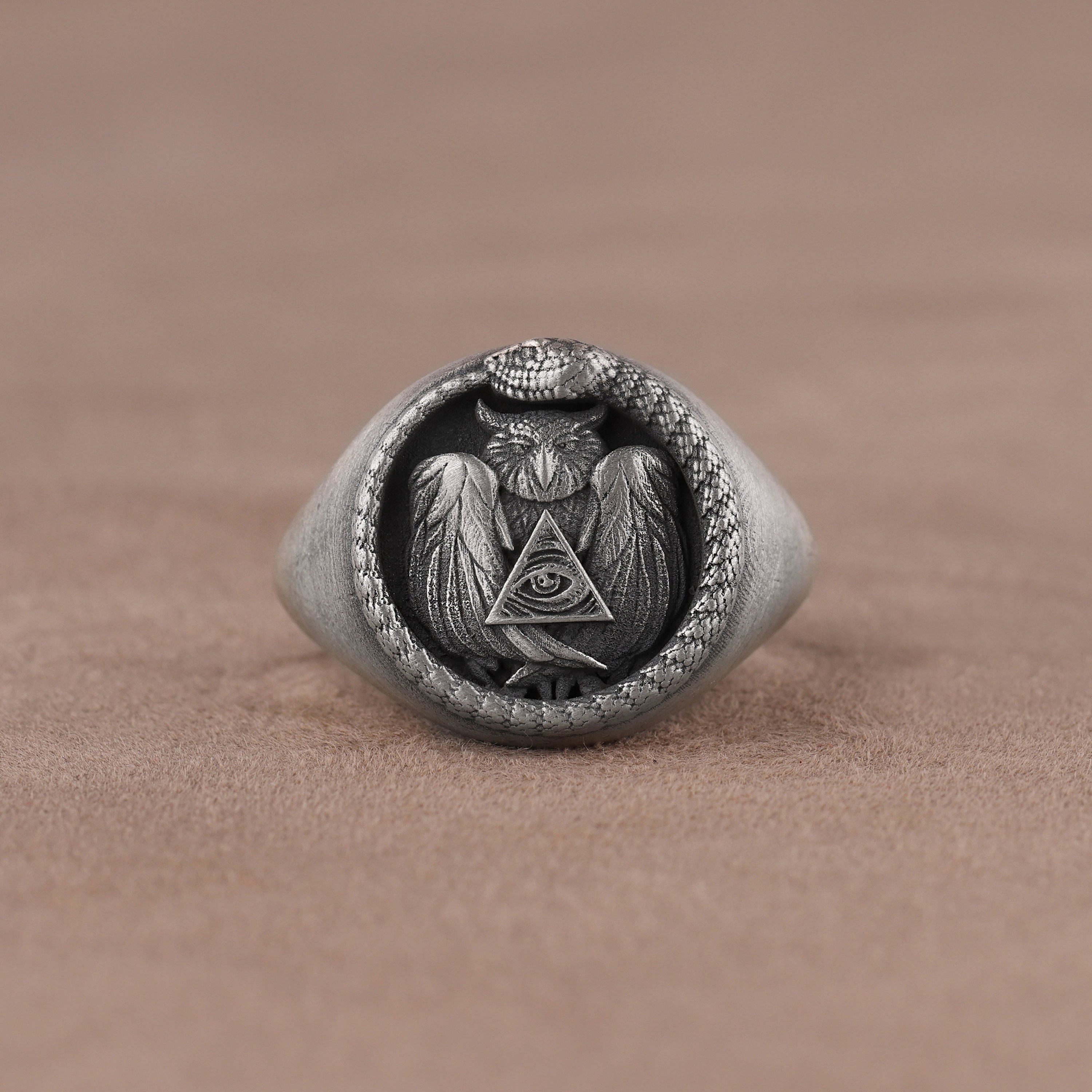 Little Rooms Ouroboros Signet Ring