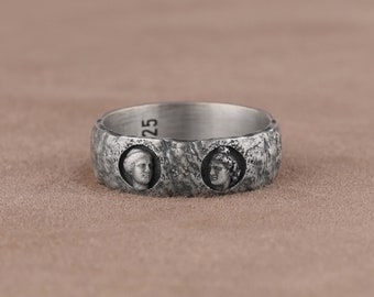 Anillos inspirados en escultura griega, joyería de arte griego antiguo, anillos de plata hechos a mano, anillo de mitología, regalo amante de la historia, anillos de hombres tradicionales