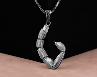 Ciondolo Zodiaco Uomo Scorpione Collana Zodiaco Scorpione In Acciaio Inox Per Uomo - Ciondolo A Forma Di Scorpione Con Occhio Di Gatto Lego Spyrius - Foto 7