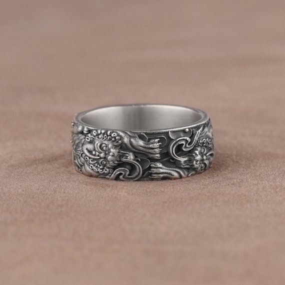 Chinese Patterns Rings Chinese Silver Rings