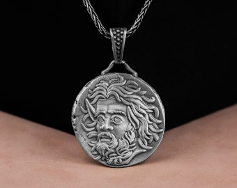 Unique Panticapaeum Coin Silver Necklace, Replica Coin For Mythology Lover, Antique Coin Pendant, Historical Jewelry, Anniversary Gifts