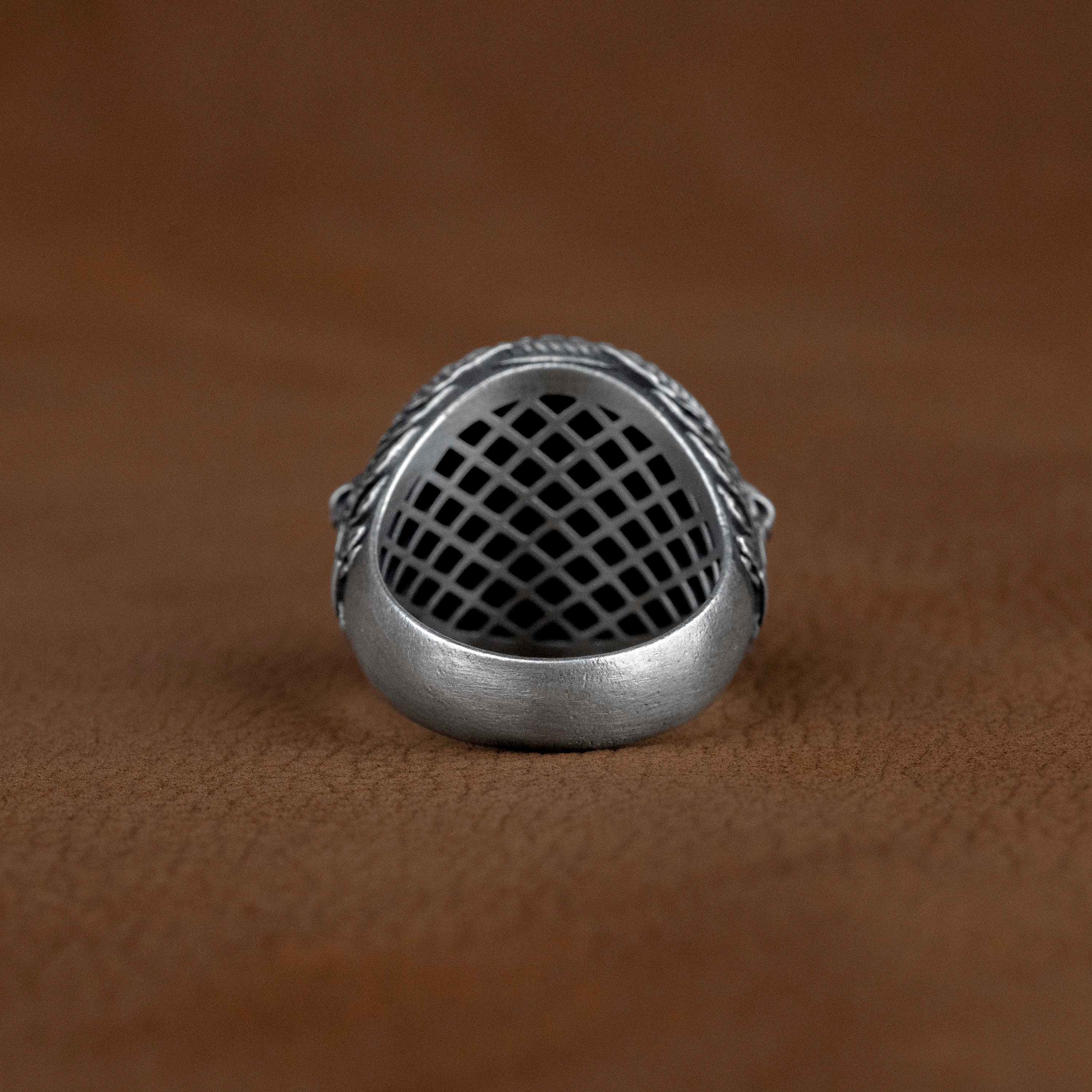 Anillo Capricornio De Plata De Ley Oxidada: Sello Gótico Con Esqueleto De Cabra Motera, Regalo Para Hombre